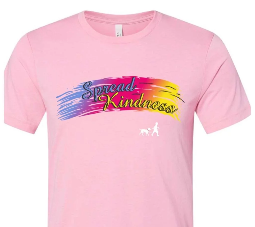 Spread Kindness Heather Bubblegum CREW Short Sleeve Tshirt